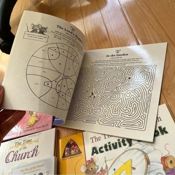 Mouse Prints Journey Through The Church Year ~ Books, Activity Books, Tapes Set - Picture 11 of 11